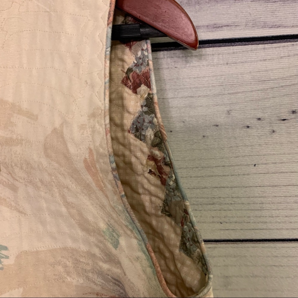 Vintage Quilted Floral Patchwork Statement Artsy … - image 5